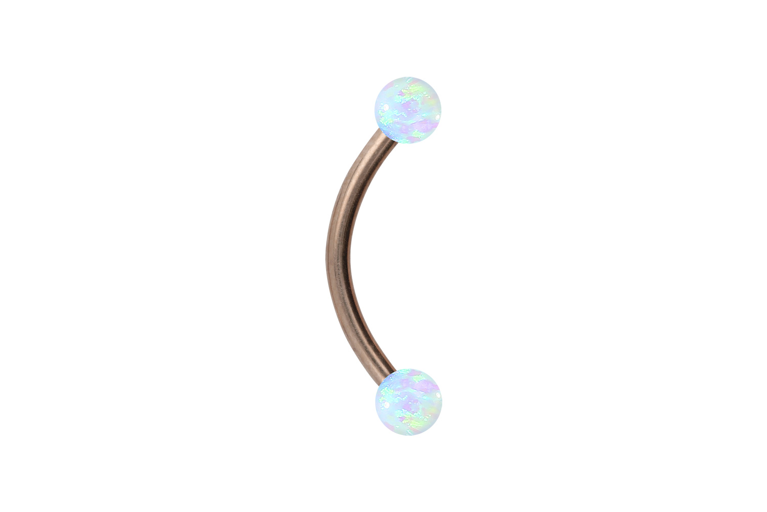 Titan Piercing Banane SYNTHETISCHE OPALE
